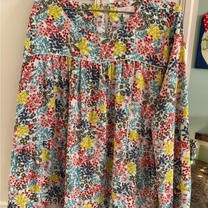 LOFT Multicolor Floral Blouse